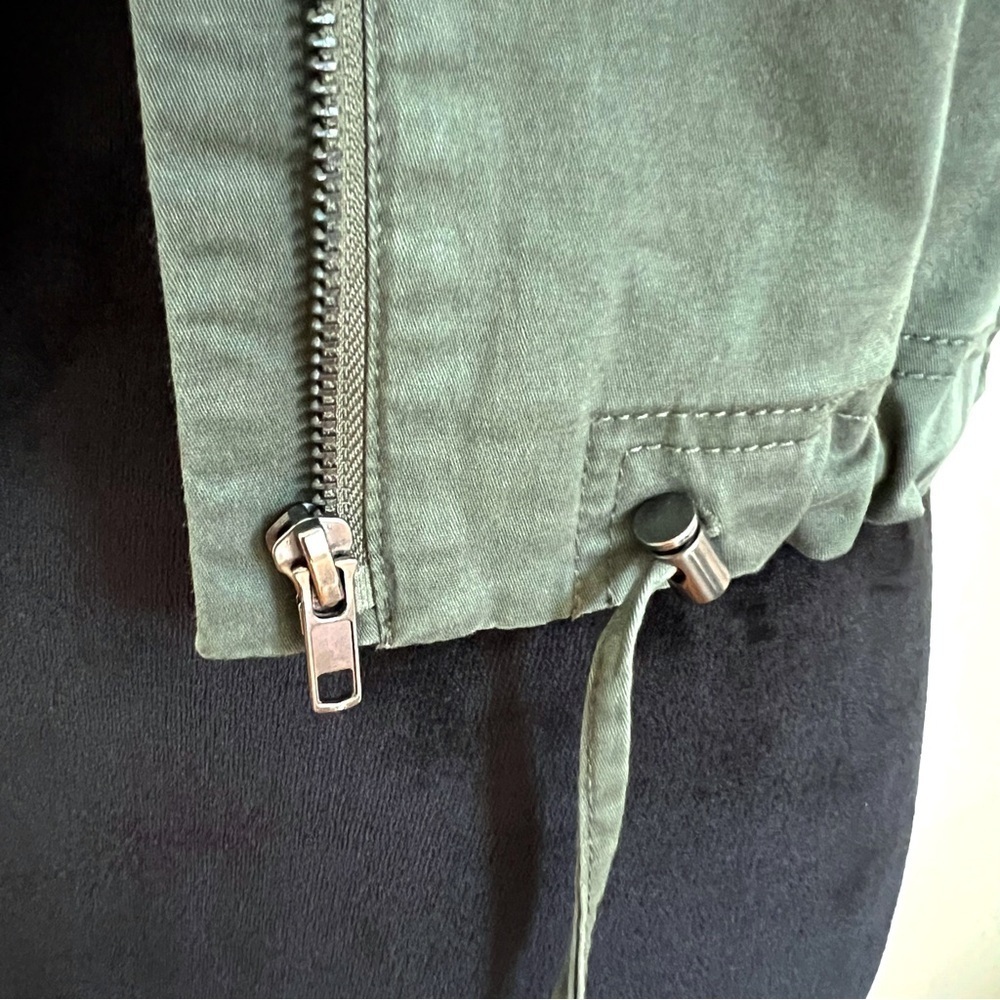 A New Day- Olive Green Zip Vest (Sz xs) - Picture 9 of 14